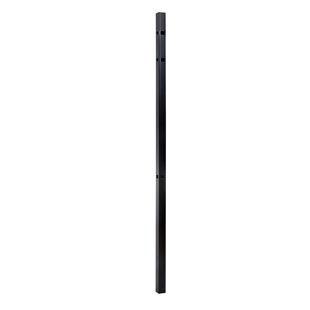 Athens Fortress Building Products Gloss Black Metal Corner Post for Posts