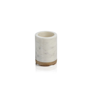 LOON PEAK® Aimee Marble and Balsa Wood Tumbler