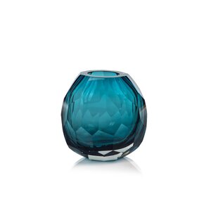 CORRIGAN STUDIO® Ladonna Blue 6" Glass Table Vase