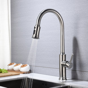 LIVEDITOR Pull Out Single Handle Kitchen Faucet