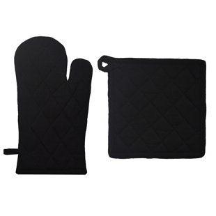 Dunroven House, Inc. Cotton Potholder & Oven Mitt Set