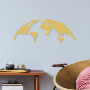 TRENT AUSTIN DESIGN Maps Wall Decor on Metal