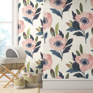 MACK & MILO™ Grise Peel & Stick Floral Roll