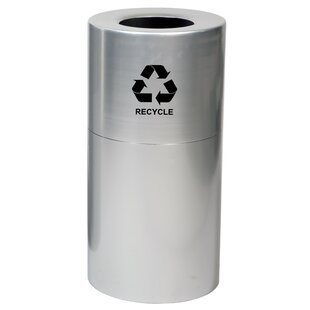 WITT Metal Recycling Aluminum Open Recycling Bin - 24 Gallons