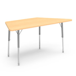 VIRCO Adjustable Trapezoid 1 Students Activity Table