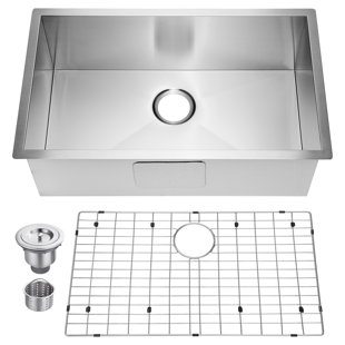 MODA FURNISHINGS 30'' L Drop-In Single Bowl Stainless Steel Kitchen Sink