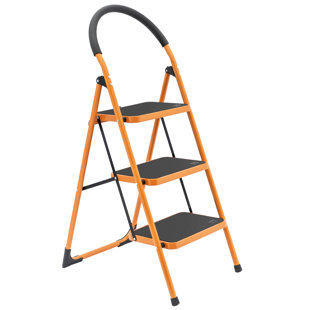 WFX UTILITY™ Corby 3 - Step Steel Lightweight Folding Step Stool