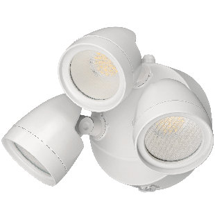 ETI SOLID STATE LIGHTING 1 - Head LED Hardwired Dusk to Dawn Outdoor Security Flood Light with Motion Sensor