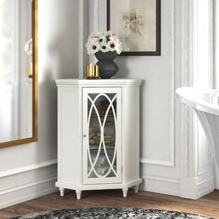 DARBY HOME CO Noires Freestanding Corner Accent Floor Cabinet