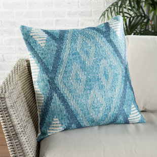 NIKKI CHU Geometric Polyester Indoor/Outdoor Throw Pillow