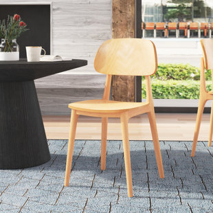BFM SEATING Emma Solid Wood Solid Back Side Chair
