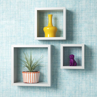 WAYFAIR BASICS™ Natalia 3 Piece Square Floating Shelf