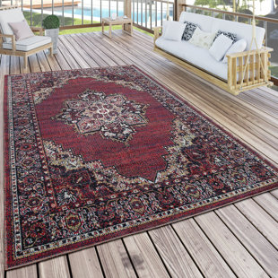 MARLOW HOME CO. Janiya Oriental Red Area Rug