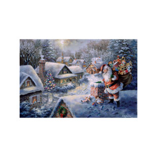 THE SEASONAL AISLE Bringing Joy And Happiness by Nicky Boehme - Print on Canvas
