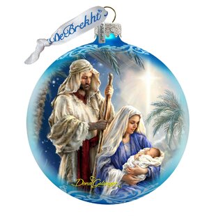 G DEBREKHT Holiday Splendor Holy Night Ball Ornament