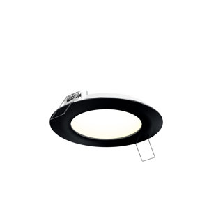 DALS LIGHTING 6'' Black LED Open Recessed Trim