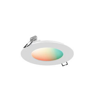 DALS LIGHTING 6'' White LED Open Recessed Trim
