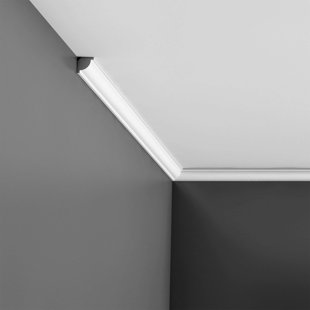 ORAC DECOR 3/4 in x 3/4 in x 78-3/4 in Primed White Plain Polystyrene Crown Moulding (Set of 7)