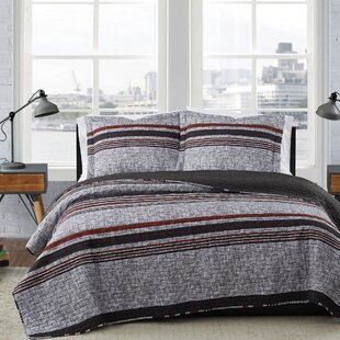 London Fog Warren Stripe Quilt Set