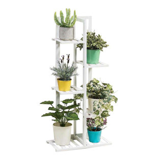 SOL 27 OUTDOOR Watkin Rustic Wooden Multi-Tiered Potted Plant Stand