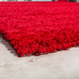 ROSDORF PARK Shaggy-Teppich Ewing in Rot