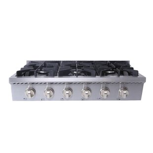 Thor Kitchen 36" Stainless Steel Natural Gas 6 Burner Cooktop