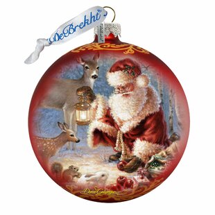 G DEBREKHT Holiday Splendor Glass Ball Ornament