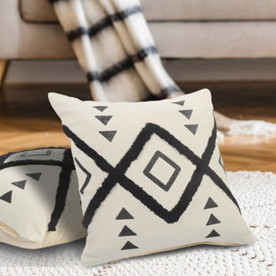 EVETTE RIOS Throw Pillow Textured Cotton Throw Pillow