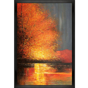 TORI HOME River Framed On Canvas by Justyna Kopania Print