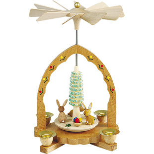 THE HOLIDAY AISLE® Richard Glaesser Rabbits Pyramid Candelabra