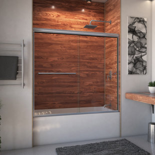 ARIZONA SHOWER DOOR Ete 72" W x 57.38" H Bypass Frameless Tub Door