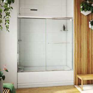 ARIZONA SHOWER DOOR Leter 56" W x H 55.38" Frameless Tub Door