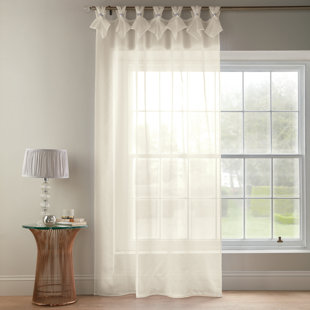 BRAYDEN STUDIO Gardine Aoibhne mit Schlaufen (1 Stück), transparent