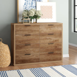 THREE POSTS Lisbon 8 Drawer 120cm W Dresser