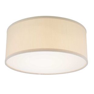 DOLAN DESIGNS Recesso Fabbricato 6.38" H Linen Drum Pendant shade ( Screw on )