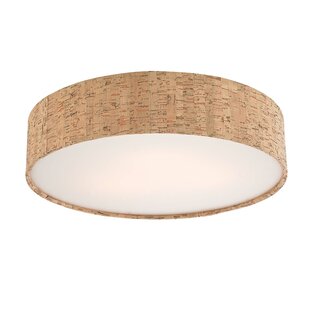 DOLAN DESIGNS 3" H Drum Pendant shade ( Screw on ) in Beige