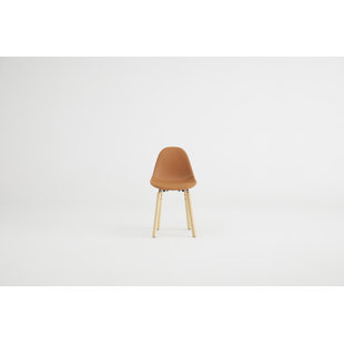 TOOU TA Upholstered Side Chair in Cognac
