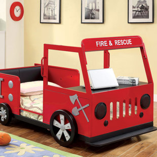 ZOOMIE KIDS Pilkington Fire and Rescuer Twin Car Bed