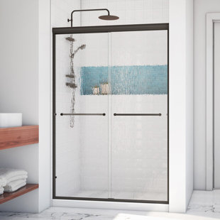 ARIZONA SHOWER DOOR Leser 48" W x 70.38" H Bypass Frameless Shower Door