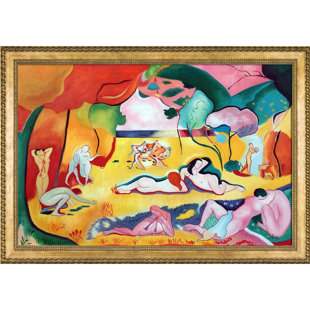 VAULT W ARTWORK The Joy Of Life Framed On Canvas by Henri Matisse Painting
