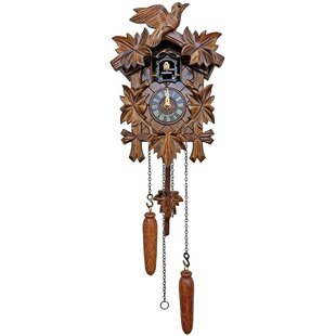 BLACK FOREST Wood Wall Clock