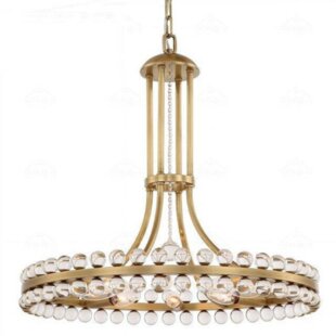 CANORA GREY AShburnham 8-Light Wagon Wheel Chandelier