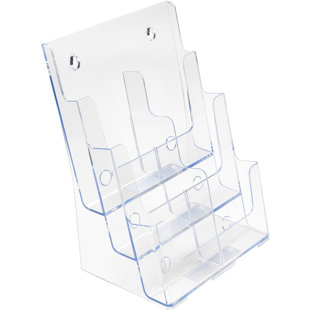 DEFLECT-O CORPORATION 13.75" H Brochure and Pamphlet Rack