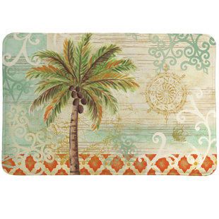 Spice Palm Memory Foam Rug By Laural Home