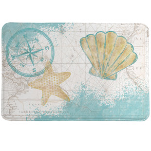 Look to the Sea Memory Foam Rug By Laural Home