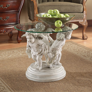DESIGN TOSCANO Bernini Cherubs Figurine End Table