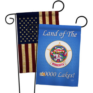 BREEZE DECOR 2-Sided Polyester 19 x 13 in. Garden Flag