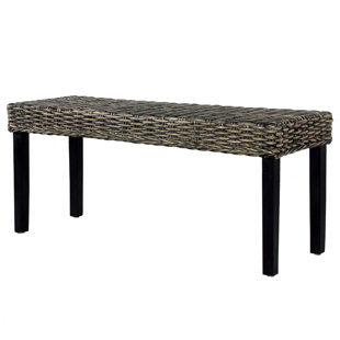 BAY ISLE HOME Dahlberg Wicker Bench