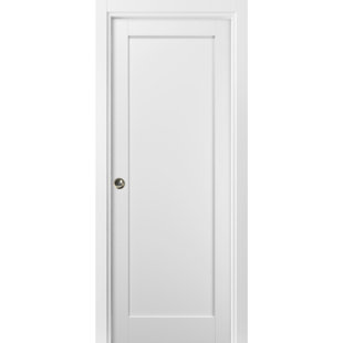 SARTODOORS Quadro Paneled Sliding Closet Door