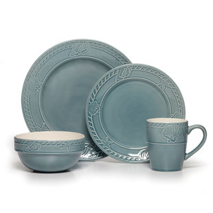 Pfaltzgraff Everyday Antigua 16-Piece Stoneware Dinnerware Set, Service for 4